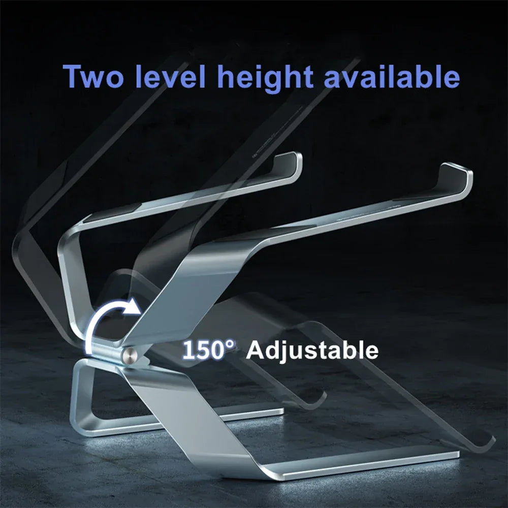Adjustable Aluminum Laptop Stand – Portable, Foldable Holder - My Store