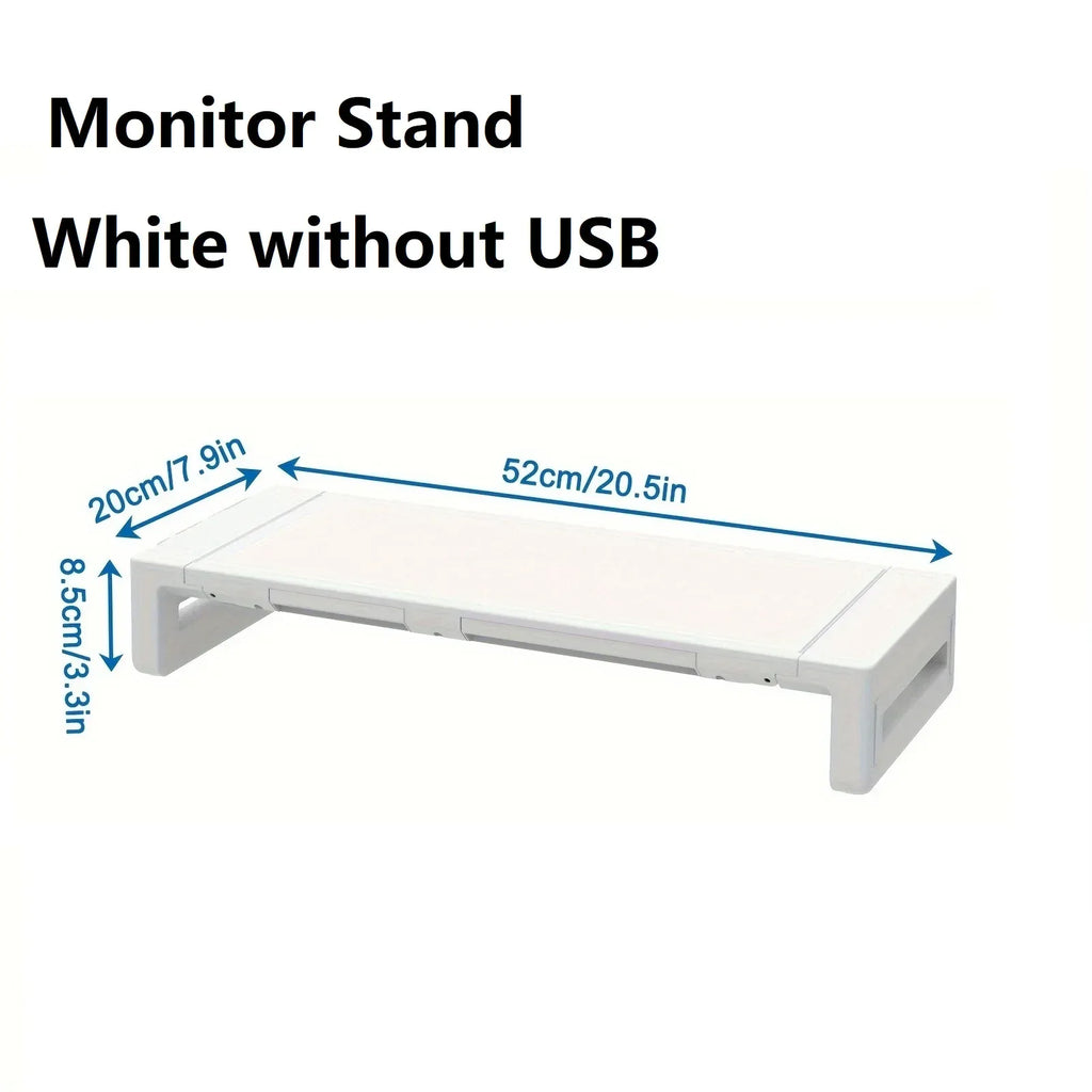 Monitor Stand Riser – Foldable & Height Adjustable Desk Organizer - My Store