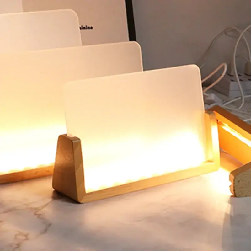 Creative LED Photo Frame – Solid Wood & Acrylic Picture Frame - My Store