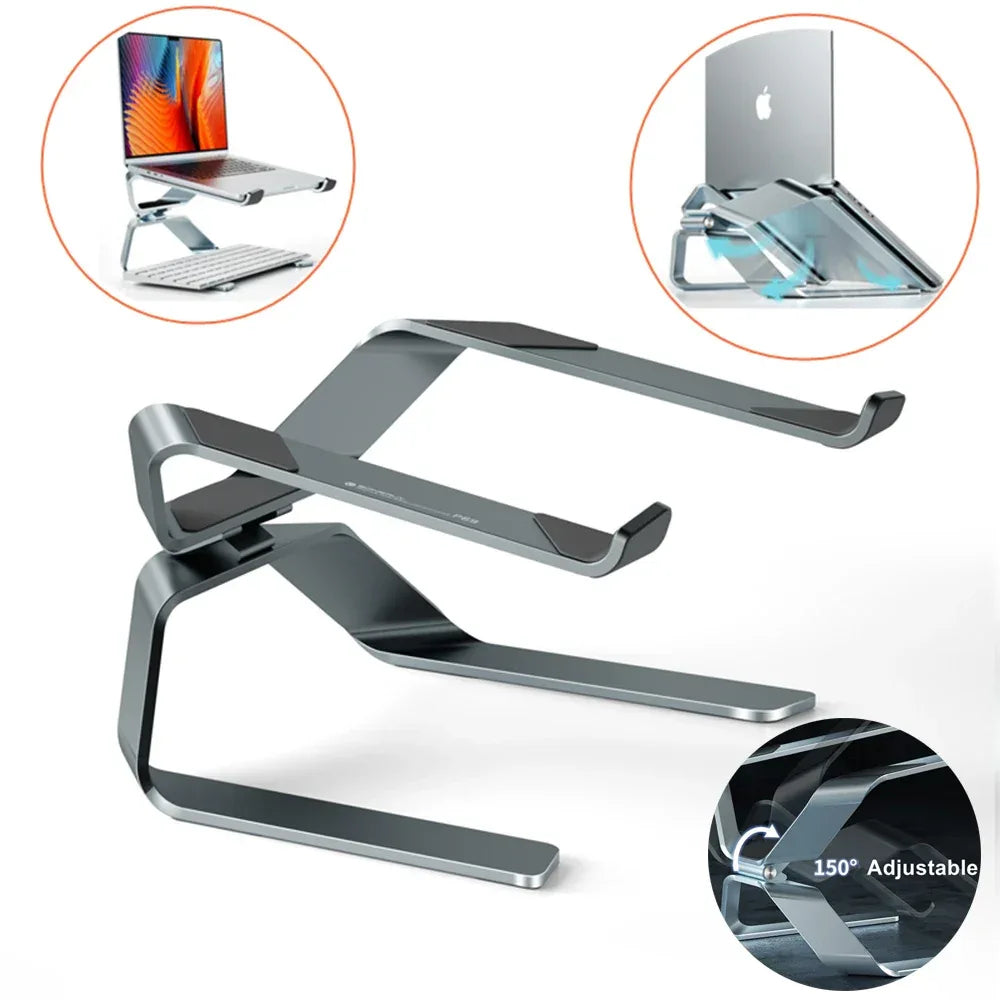 Adjustable Aluminum Laptop Stand – Portable, Foldable Holder - My Store