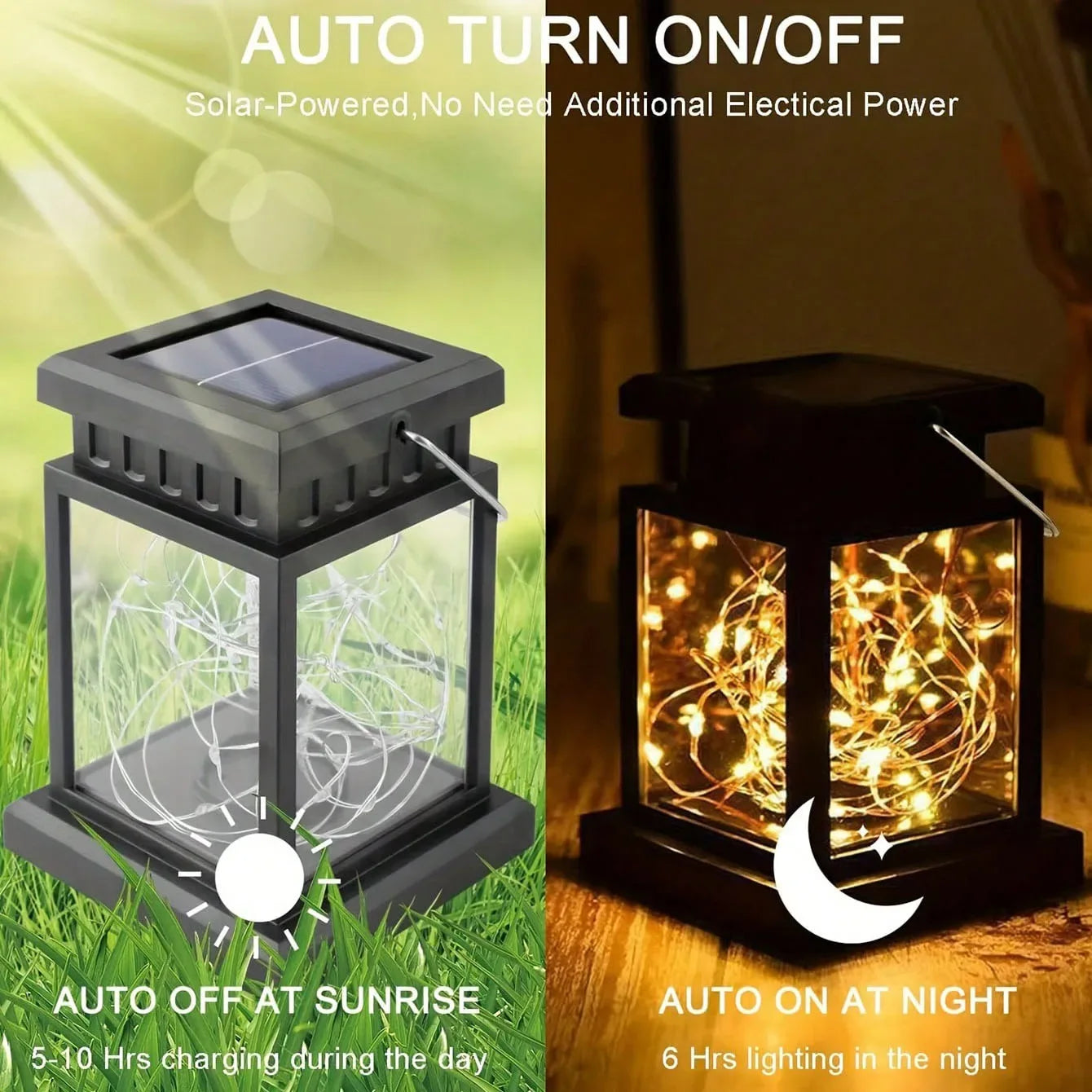 Solar Powered Lantern – Waterproof Outdoor Hanging & Table LED Light - My Store