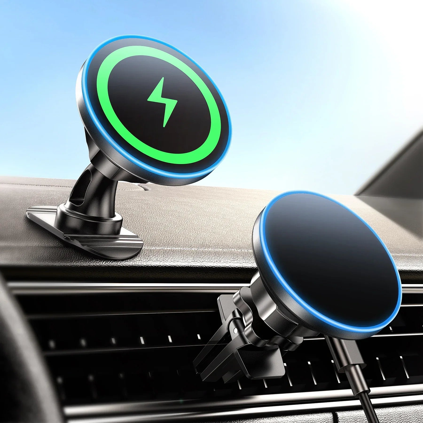 Magnetic Car Mount Charger – Fast Wireless Charger Compatible with MagSafe Technology - My Store