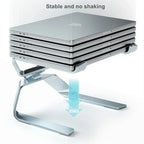 Adjustable Aluminum Laptop Stand – Portable, Foldable Holder - My Store