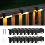 16-Pack Outdoor Solar Deck Lights – LED Step & Path Lights - My Store