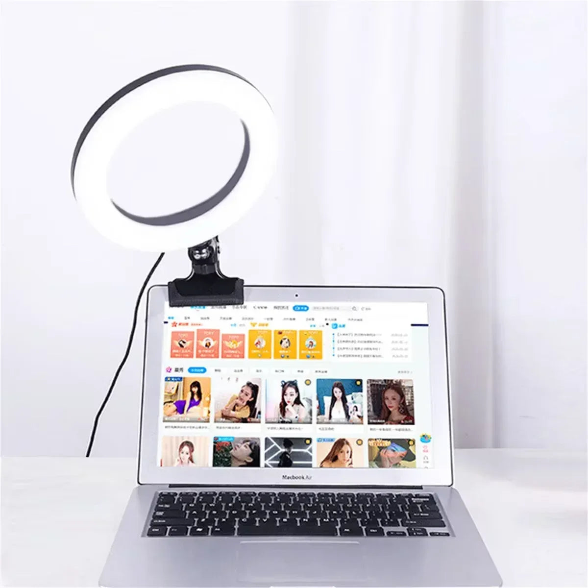 Clip-On Ring Light – 6-inch USB Webcam Light - My Store