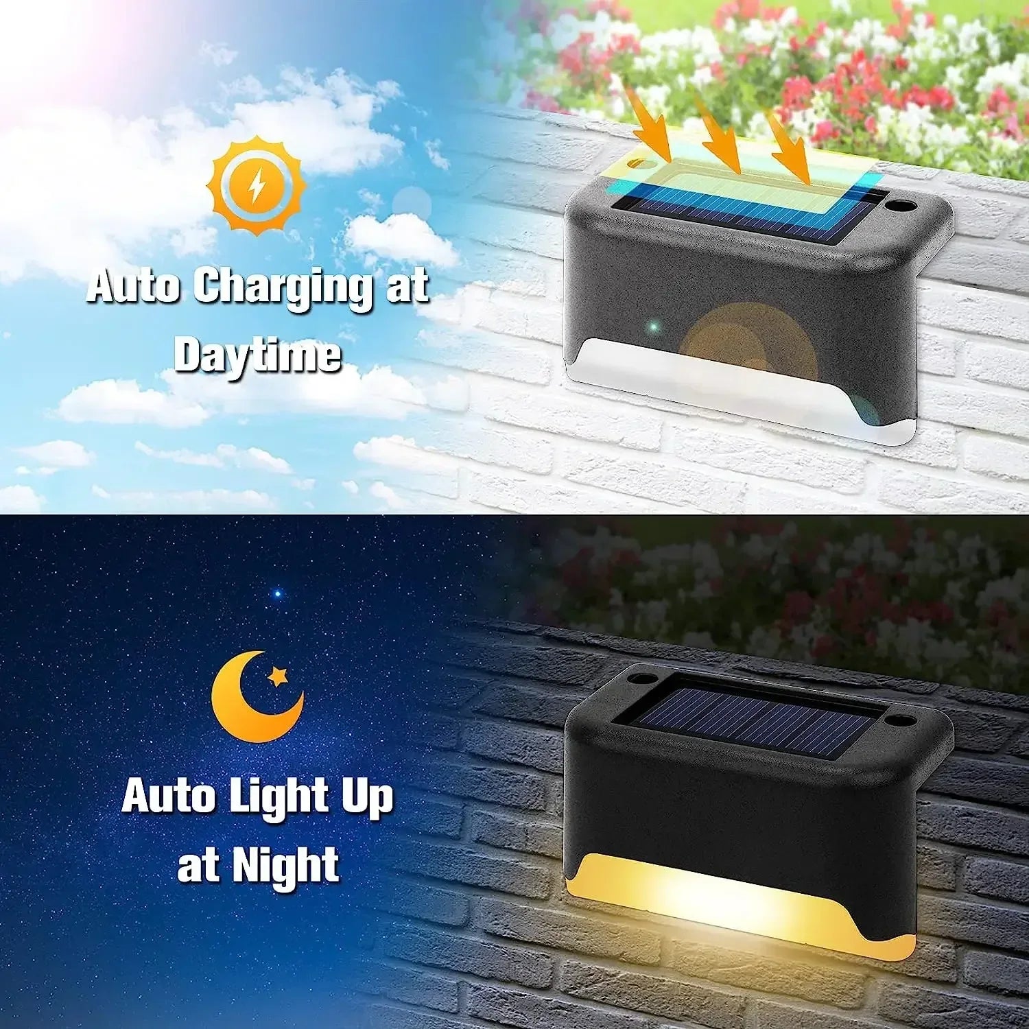 16-Pack Outdoor Solar Deck Lights – LED Step & Path Lights - My Store