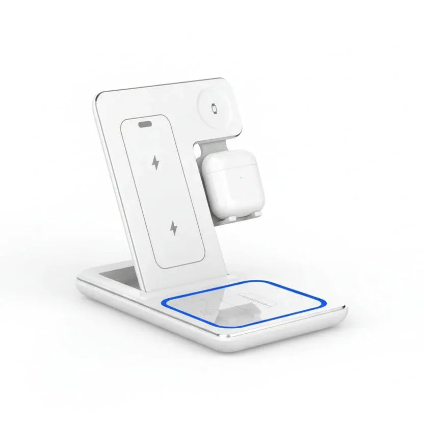 3-in-1 Foldable Wireless Charging Station – Compatible with Apple Devices - My Store