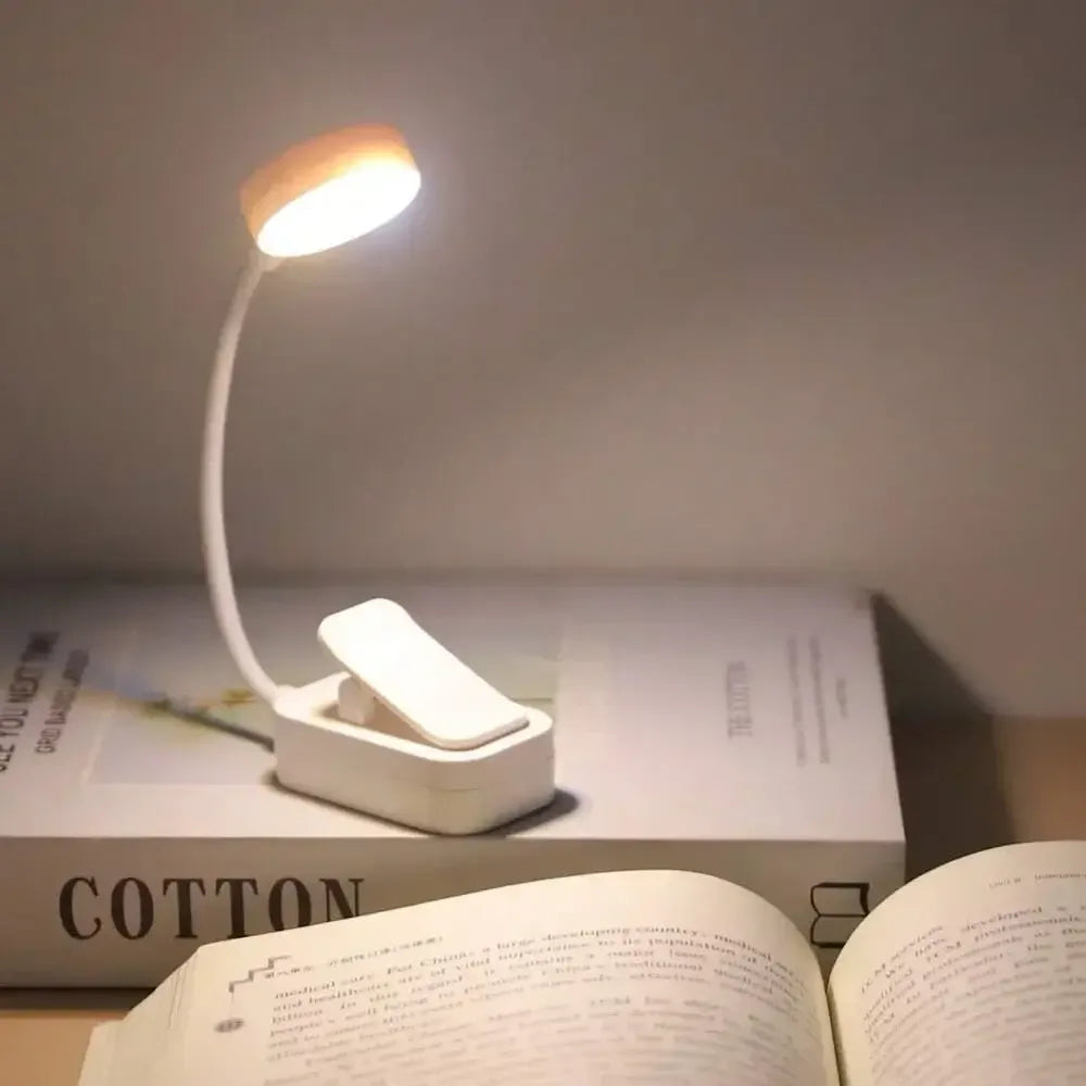 Mini Rechargeable Book Light – Adjustable Clip-On Reading Lamp - My Store