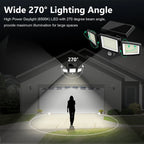Outdoor Solar Security Light – 3-Head Motion Sensor Flood Light - My Store