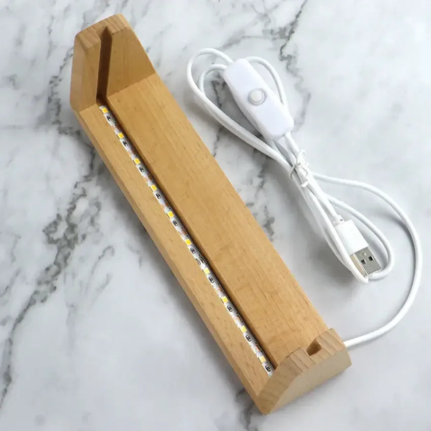 Creative LED Photo Frame – Solid Wood & Acrylic Picture Frame - My Store