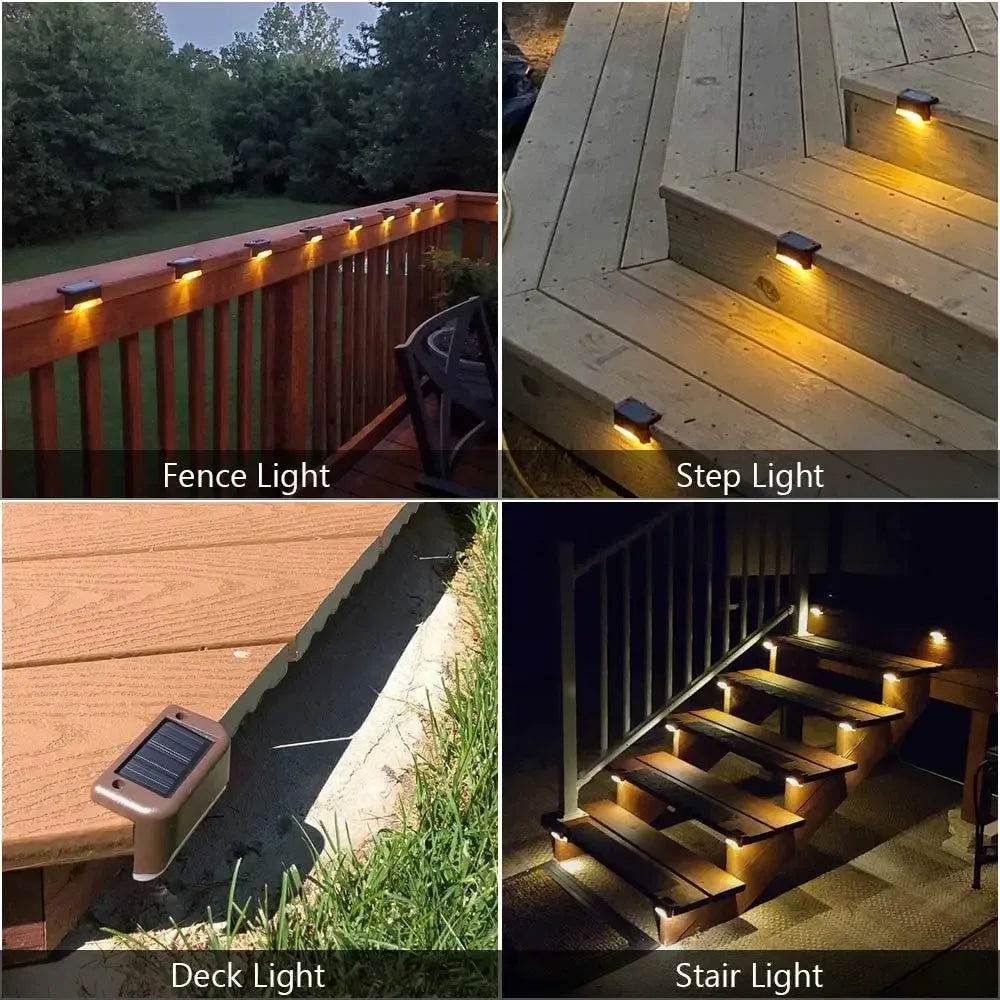 16-Pack Outdoor Solar Deck Lights – LED Step & Path Lights - My Store