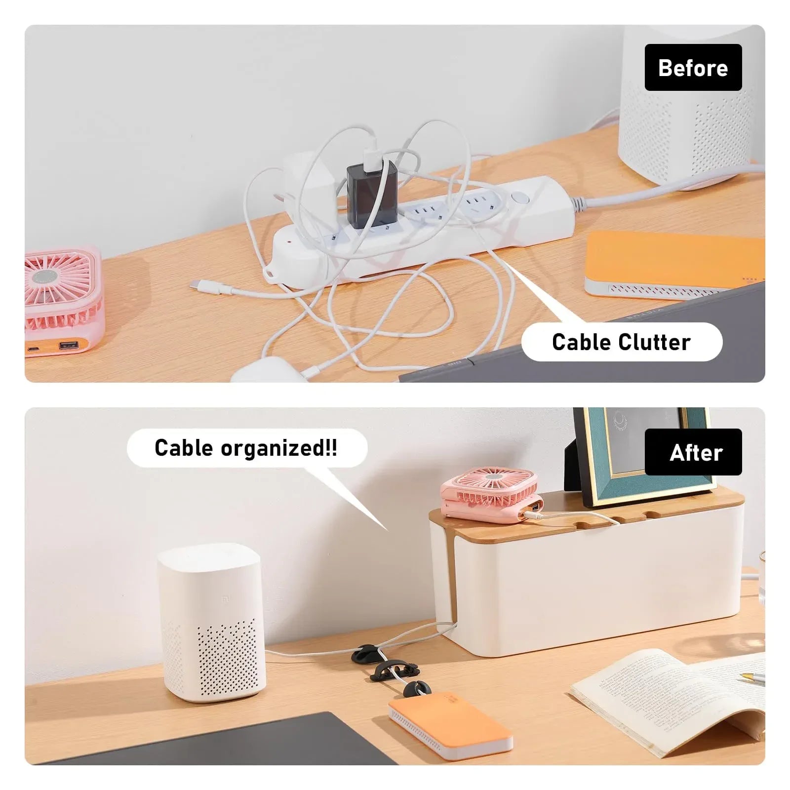Large Cable Management Box – Cord Organizer - My Store
