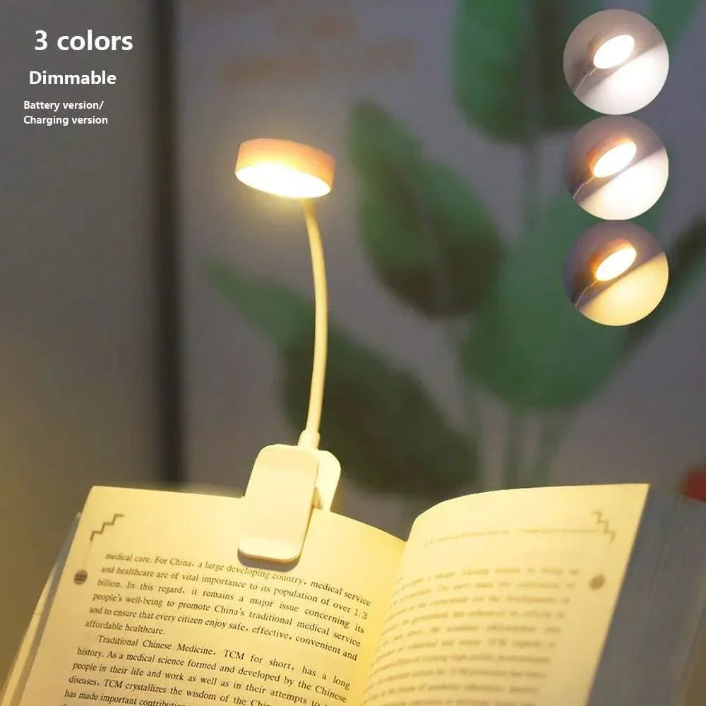 Mini Rechargeable Book Light – Adjustable Clip-On Reading Lamp - My Store