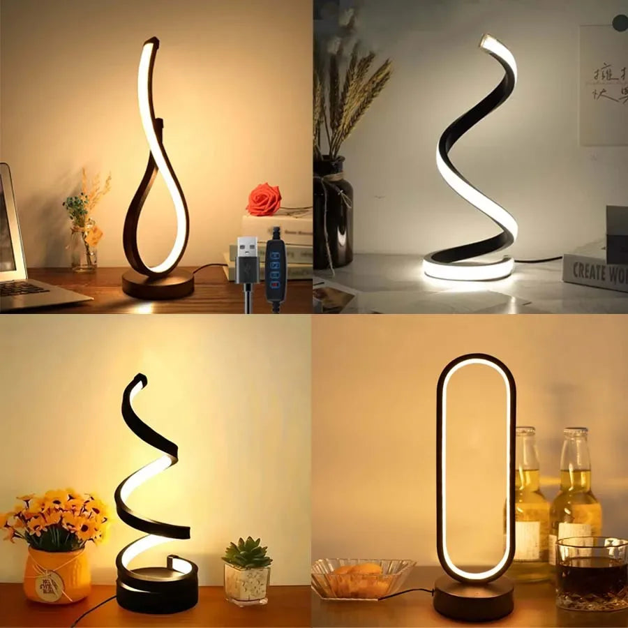 Spiral LED Dimmable Desk Lamp - My Store